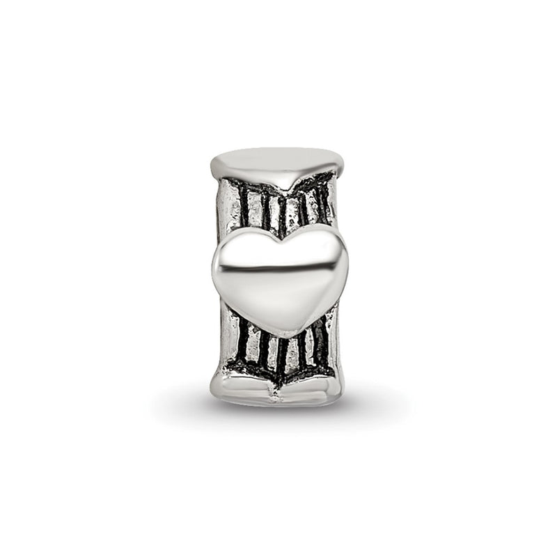 Sterling Silver Reflections Heart Bead