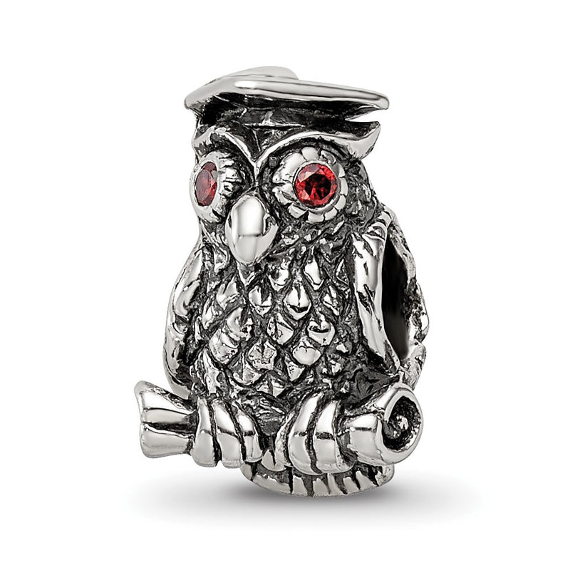 Sterling Silver Reflections Wise Owl Bead