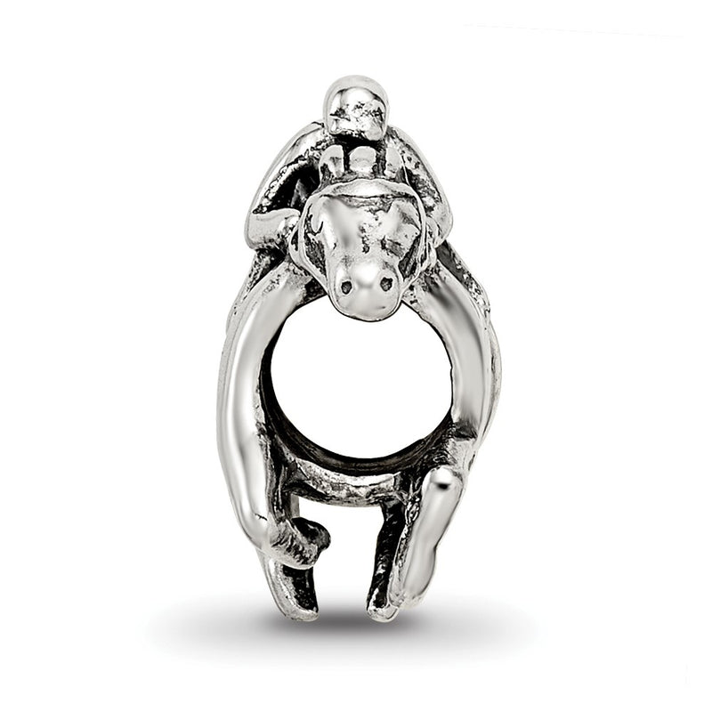 Sterling Silver Reflections Race Horse Bead