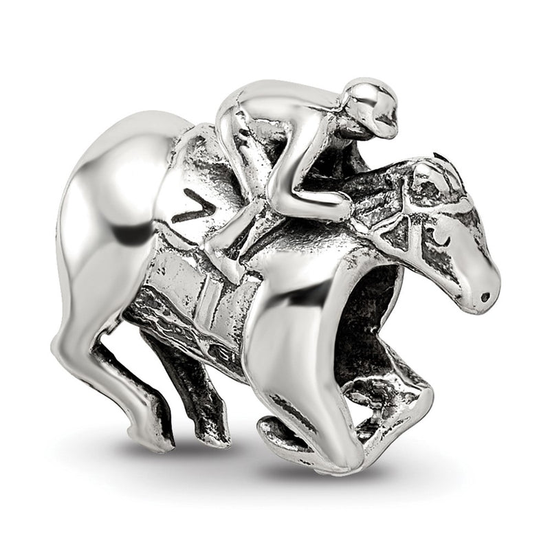Sterling Silver Reflections Race Horse Bead