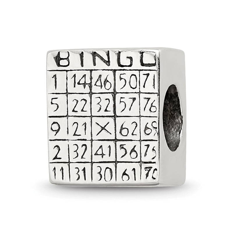 Sterling Silver Reflections Bingo Card Bead