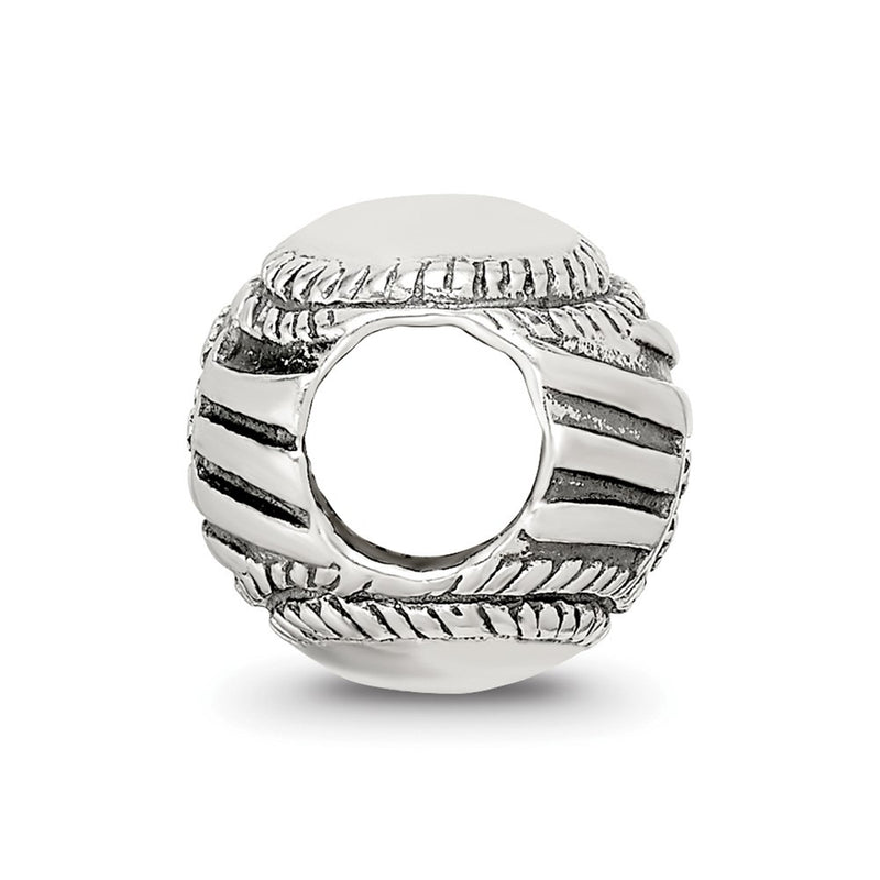 Sterling Silver Reflections Usa Flag Baseball Bead