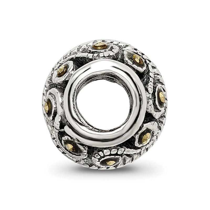 Sterling Silver Reflections Marcasite Bali Bead