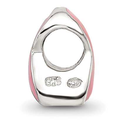 Sterling Silver Reflections Kids Enameled Breast Cancer Awareness Bead