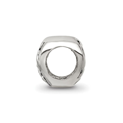 Sterling Silver Reflections Scroll Heart Bead