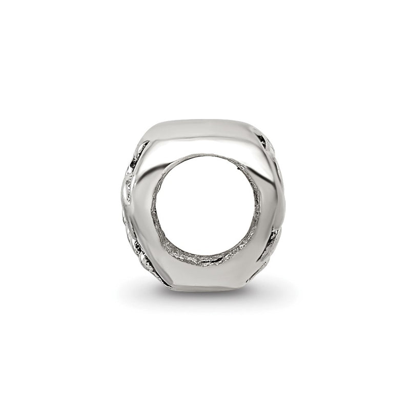 Sterling Silver Reflections Scroll Heart Bead