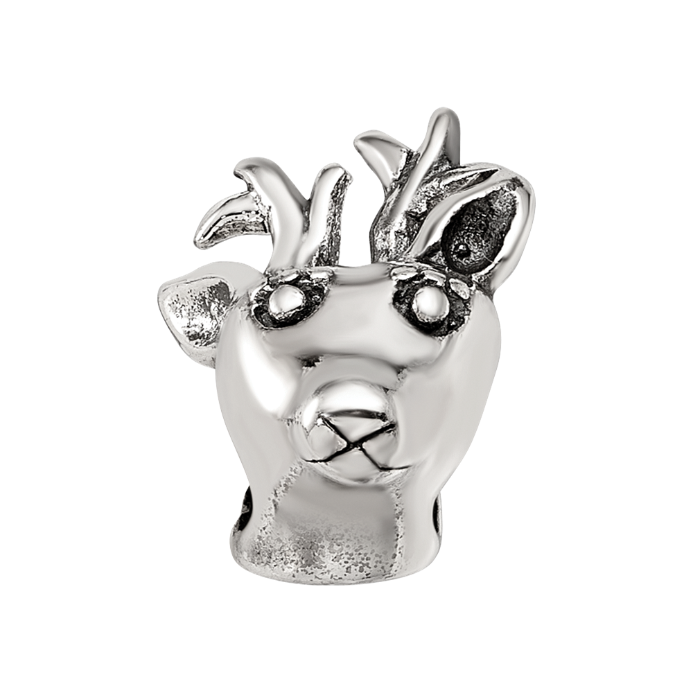 Sterling Silver Reflections Reindeer Bead