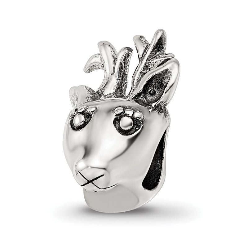 Sterling Silver Reflections Reindeer Bead