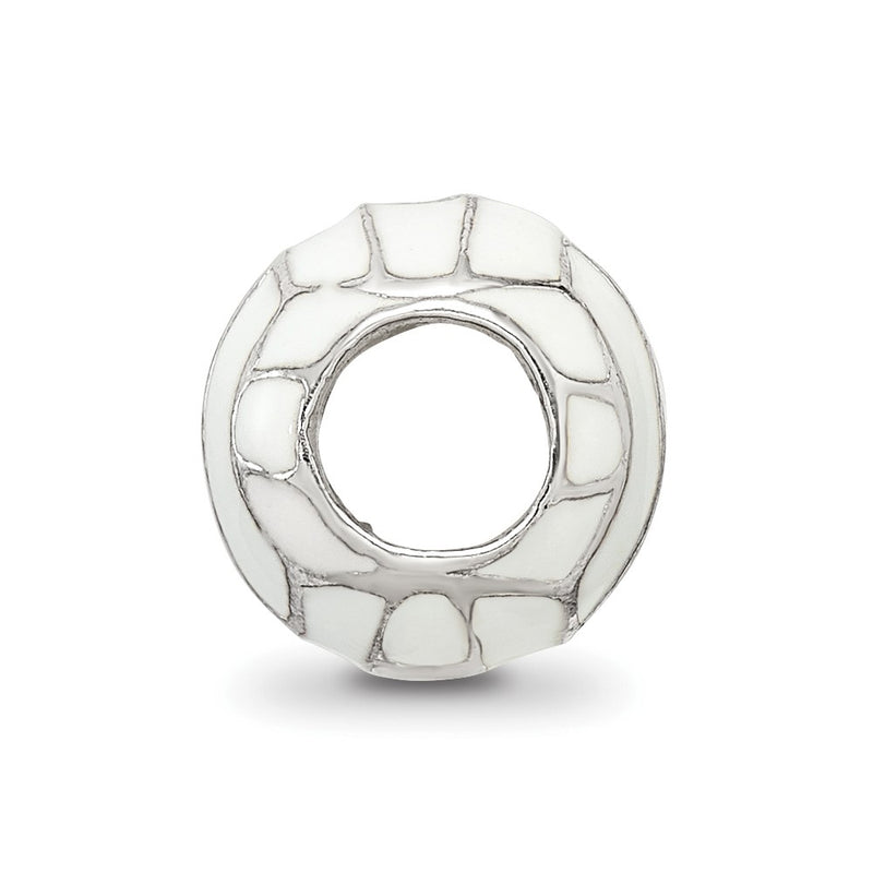 Sterling Silver Reflections Enameled Volleyball Bead