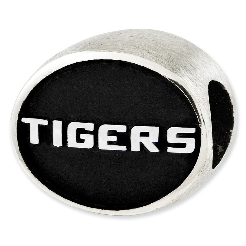 Sterling Silver Antiqued Louisiana State University Collegiate Bead