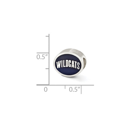 Sterling Silver Enameled Villanova University Collegiate Bead