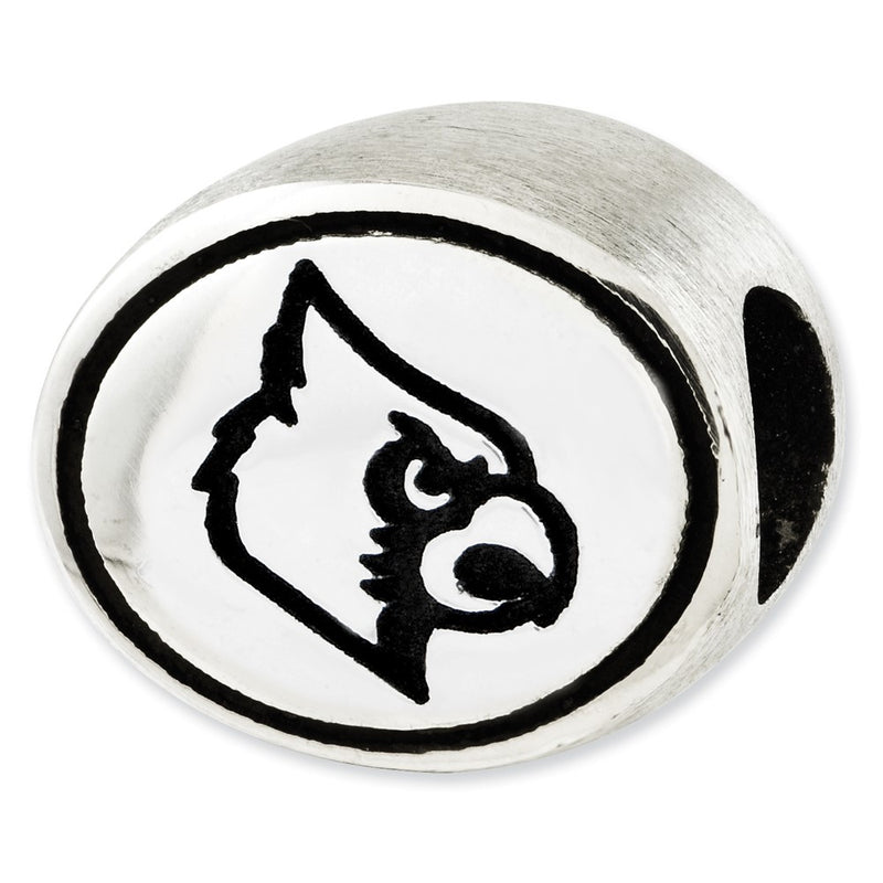 Sterling Silver Antiqued University Of Louisville Collegiate Bead