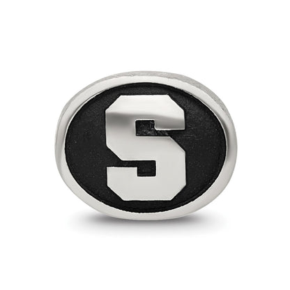 Sterling Silver Antiqued Syracuse University Collegiate Bead
