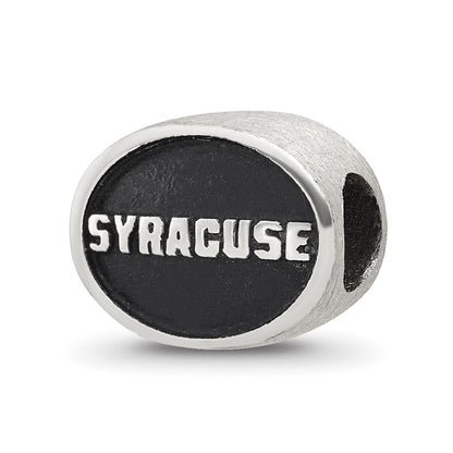 Sterling Silver Antiqued Syracuse University Collegiate Bead