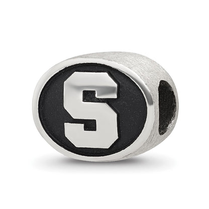 Sterling Silver Antiqued Syracuse University Collegiate Bead