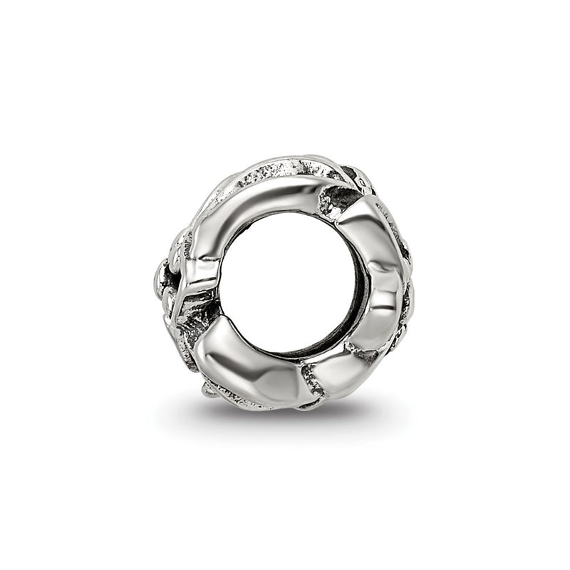 Sterling Silver Reflections Plumeria Floral Bead