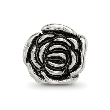 Sterling Silver Reflections Rose Floral Bead