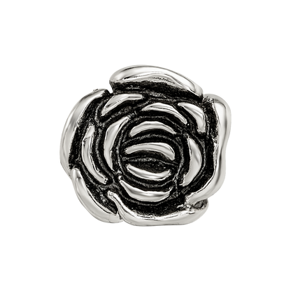 Sterling Silver Reflections Rose Floral Bead