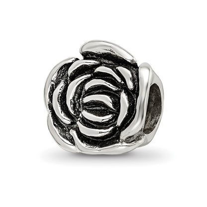 Sterling Silver Reflections Rose Floral Bead