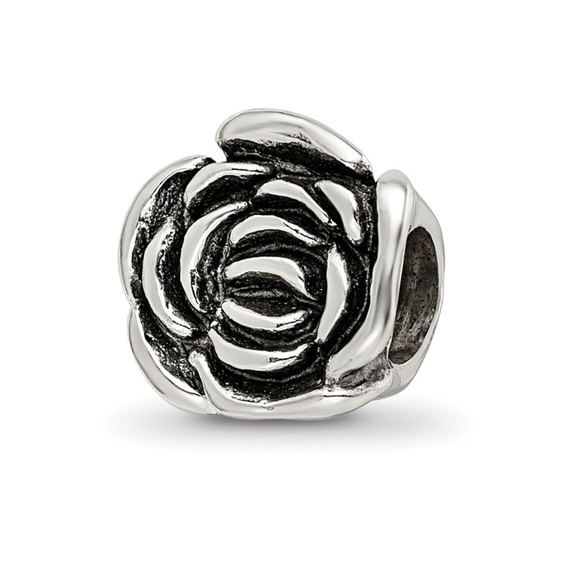 Sterling Silver Reflections Rose Floral Bead