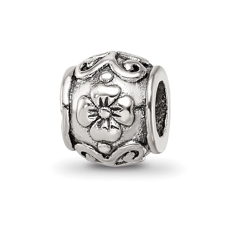Sterling Silver Reflections Floral Bead
