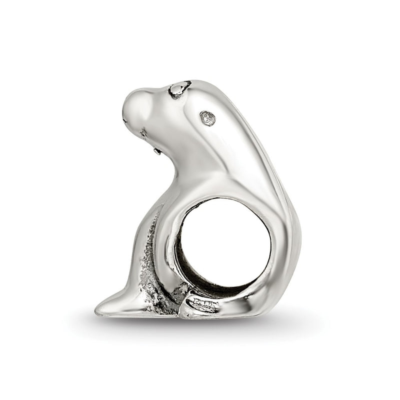 Sterling Silver Reflections Sea Lion Bead