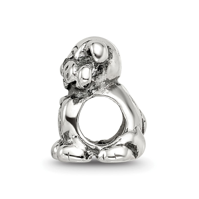 Sterling Silver Reflections Dog With Bone Bead