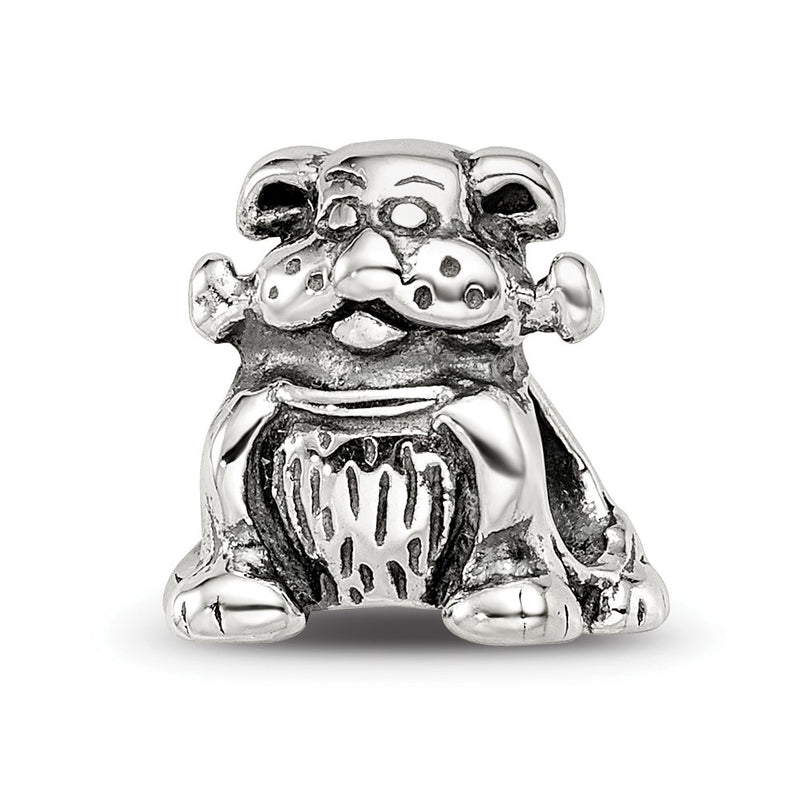 Sterling Silver Reflections Dog With Bone Bead