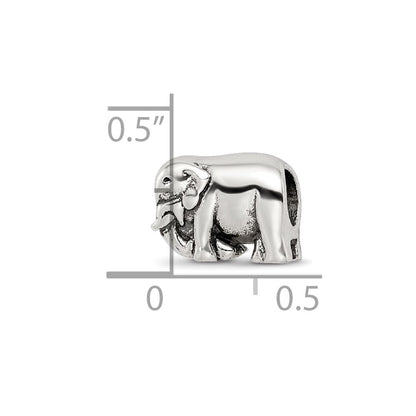 Sterling Silver Reflections Elephant Bead