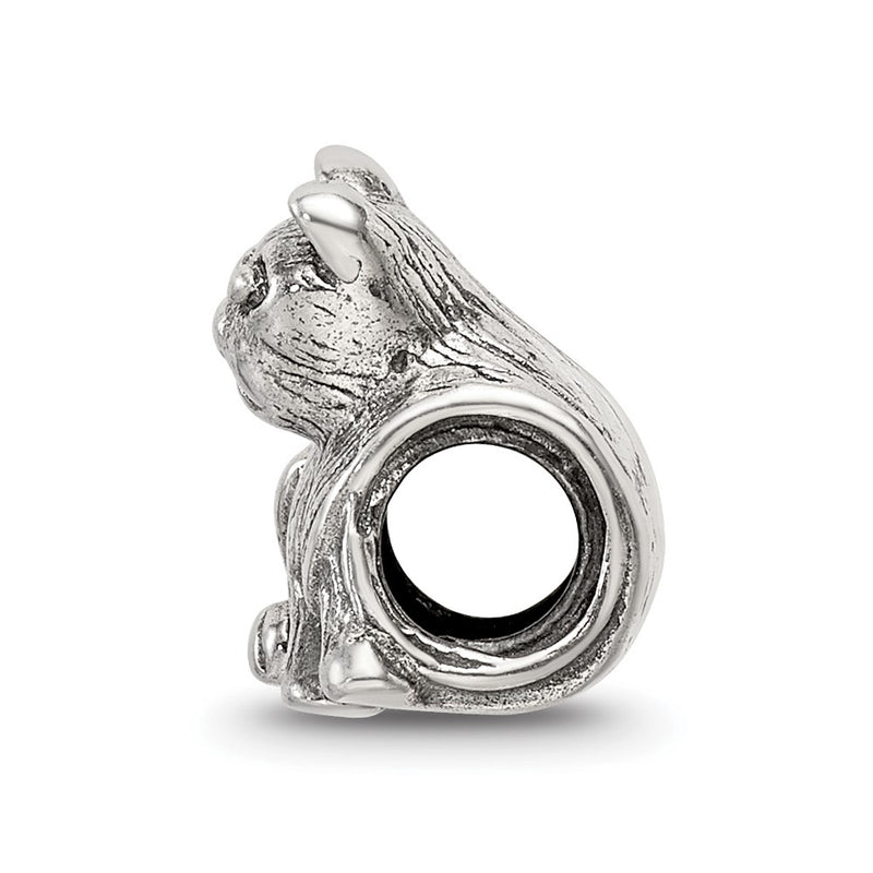 Sterling Silver Reflections Cat Bead