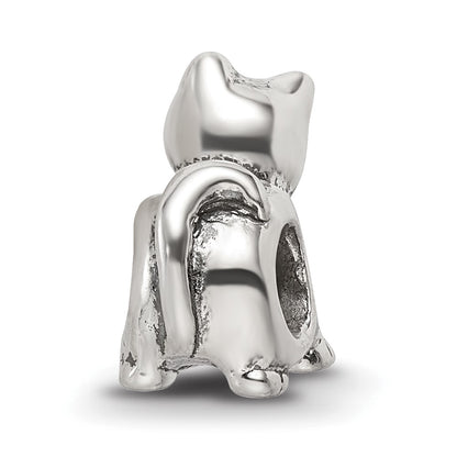 Sterling Silver Antique Reflections Cat Bead