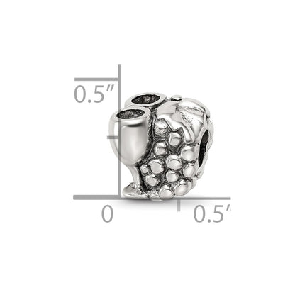 Sterling Silver Reflections Grapes & Glasses Bead