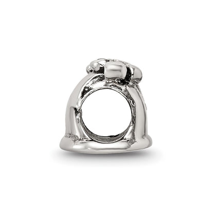 Sterling Silver Reflections Cz Bell Bead