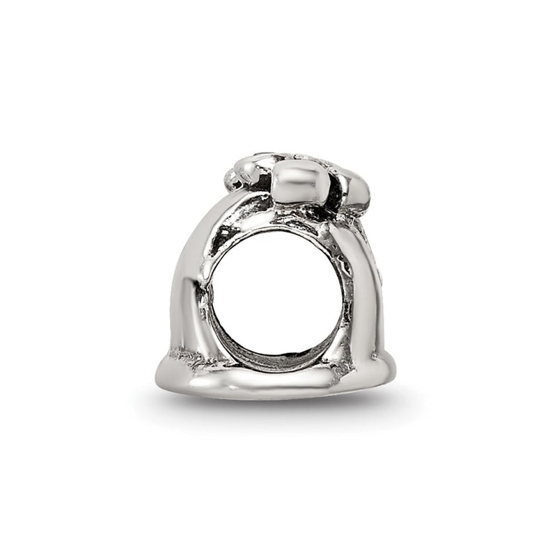 Sterling Silver Reflections Cz Bell Bead