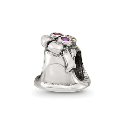 Sterling Silver Reflections Cz Bell Bead