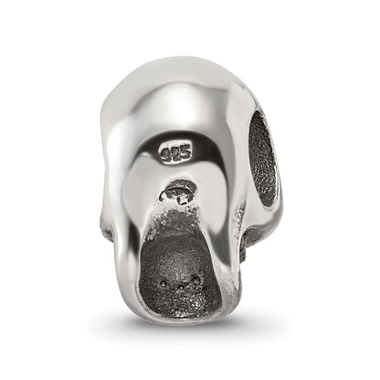 Sterling Silver Reflections Skull Bead