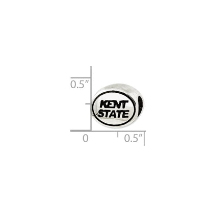 Sterling Silver Antiqued Kent State University Collegiate Bead