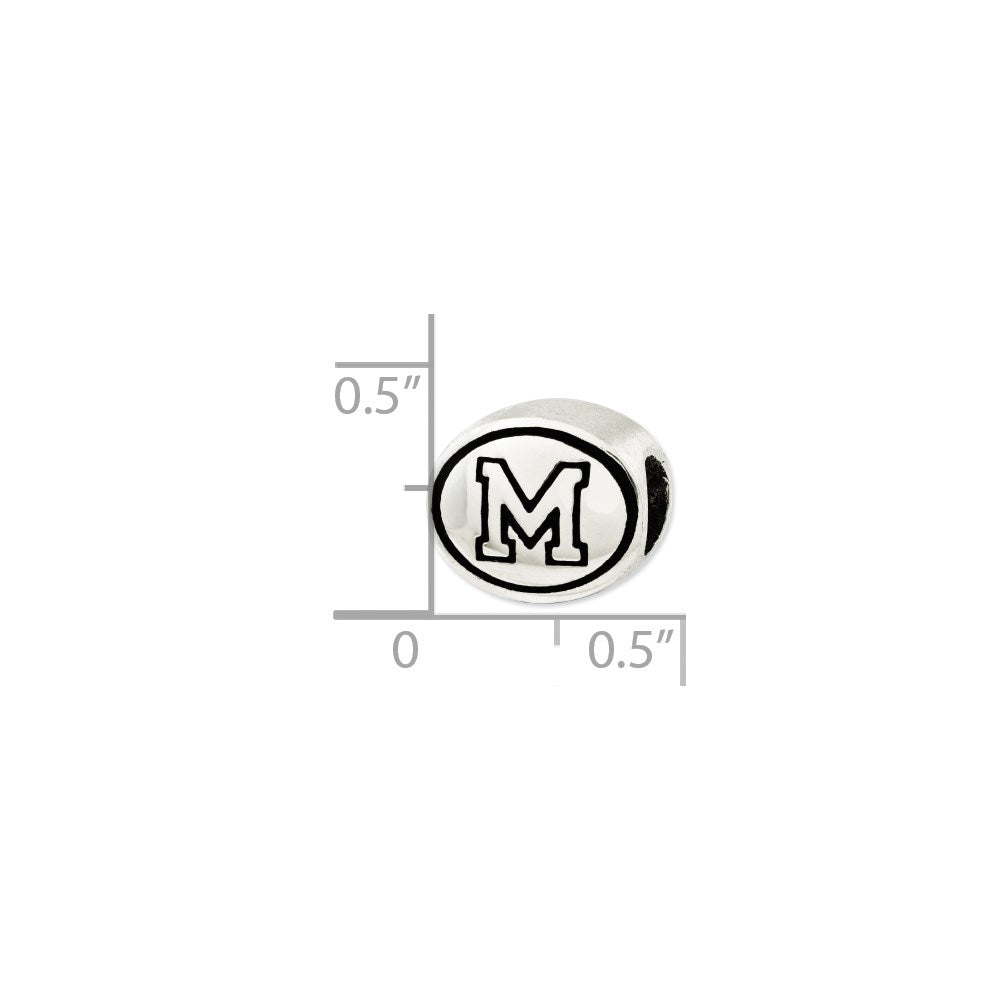 Sterling Silver Antiqued University Of Memphis Collegiate Bead