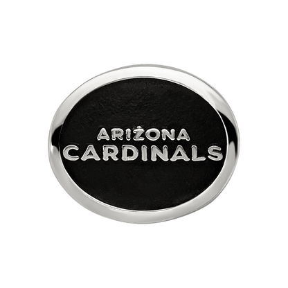 Sterling Silver Enameled Logoart Arizona Cardinals Nfl Bead