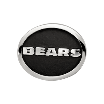 Sterling Silver Logoart Enameled Chicago Bears Nfl Bead
