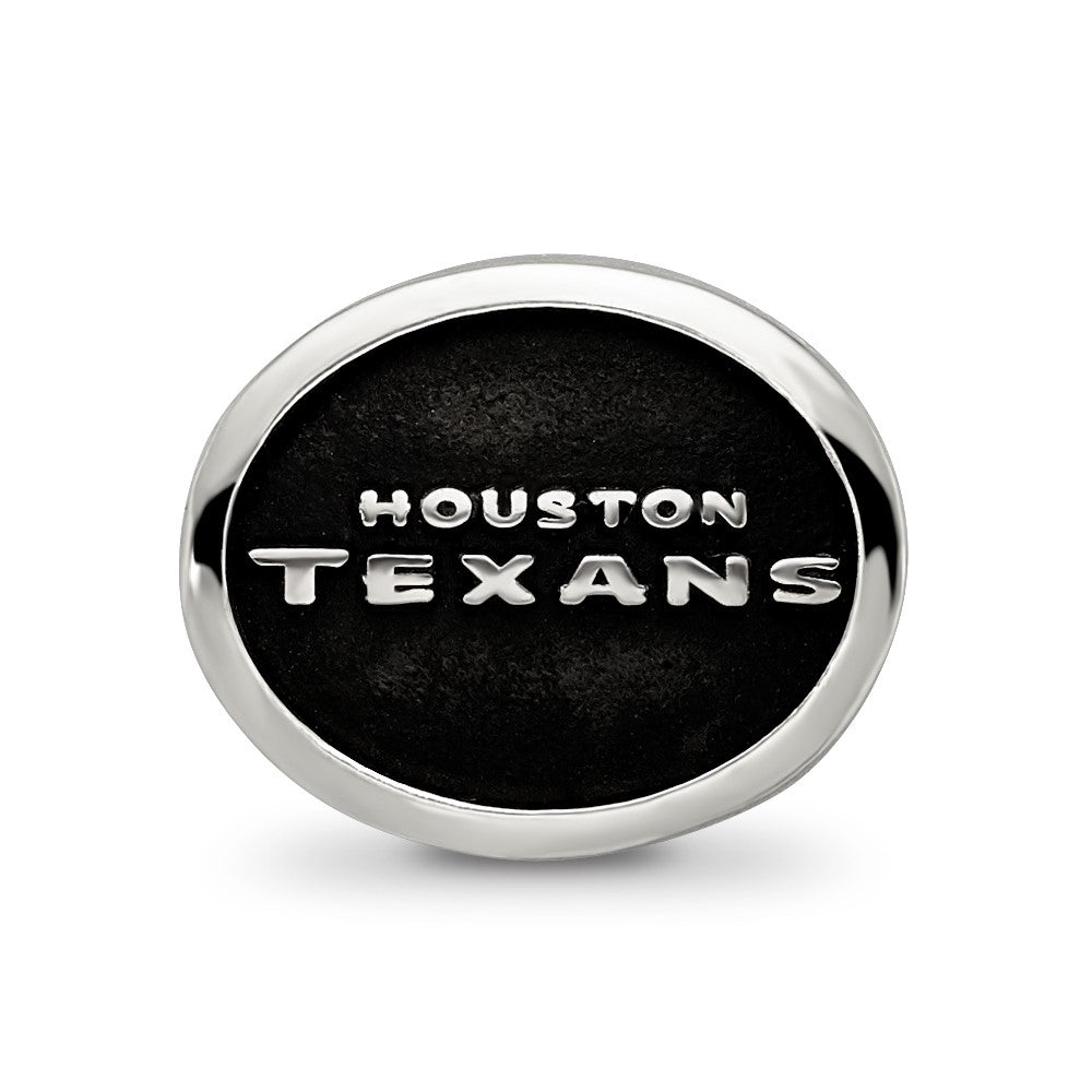 Sterling Silver Logoart Enameled Houston Texans Nfl Bead