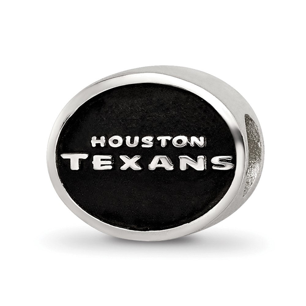 Sterling Silver Logoart Enameled Houston Texans Nfl Bead