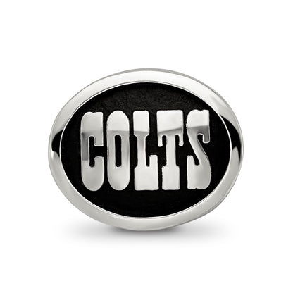 Sterling Silver Logoart Enameled Indianapolis Colts Nfl Bead