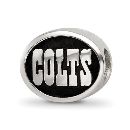 Sterling Silver Logoart Enameled Indianapolis Colts Nfl Bead