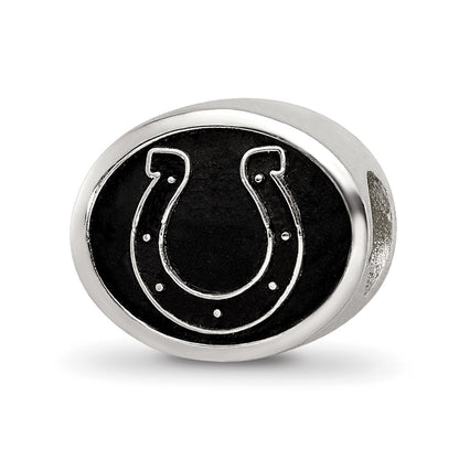 Sterling Silver Logoart Enameled Indianapolis Colts Nfl Bead