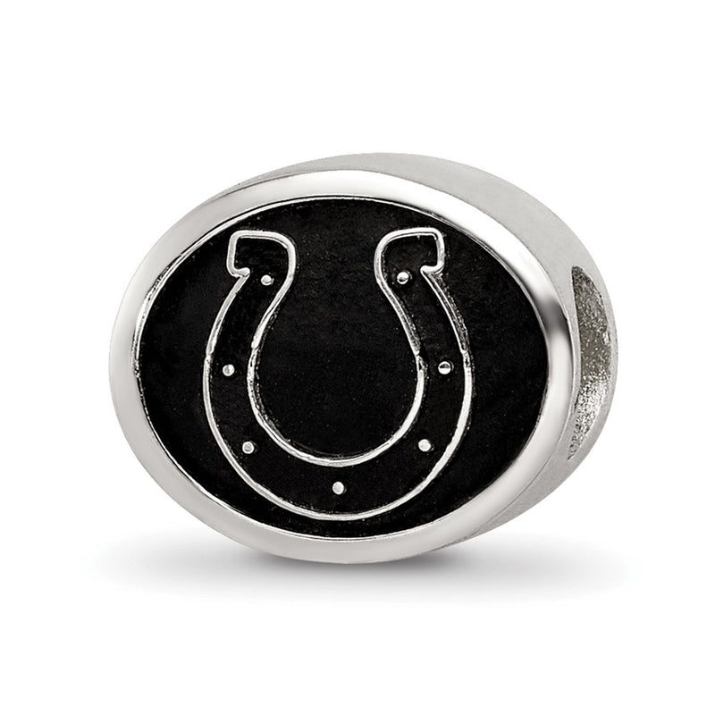 Sterling Silver Logoart Enameled Indianapolis Colts Nfl Bead