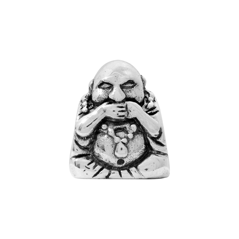 Sterling Silver Reflections Speak No Evil Buddha Bead