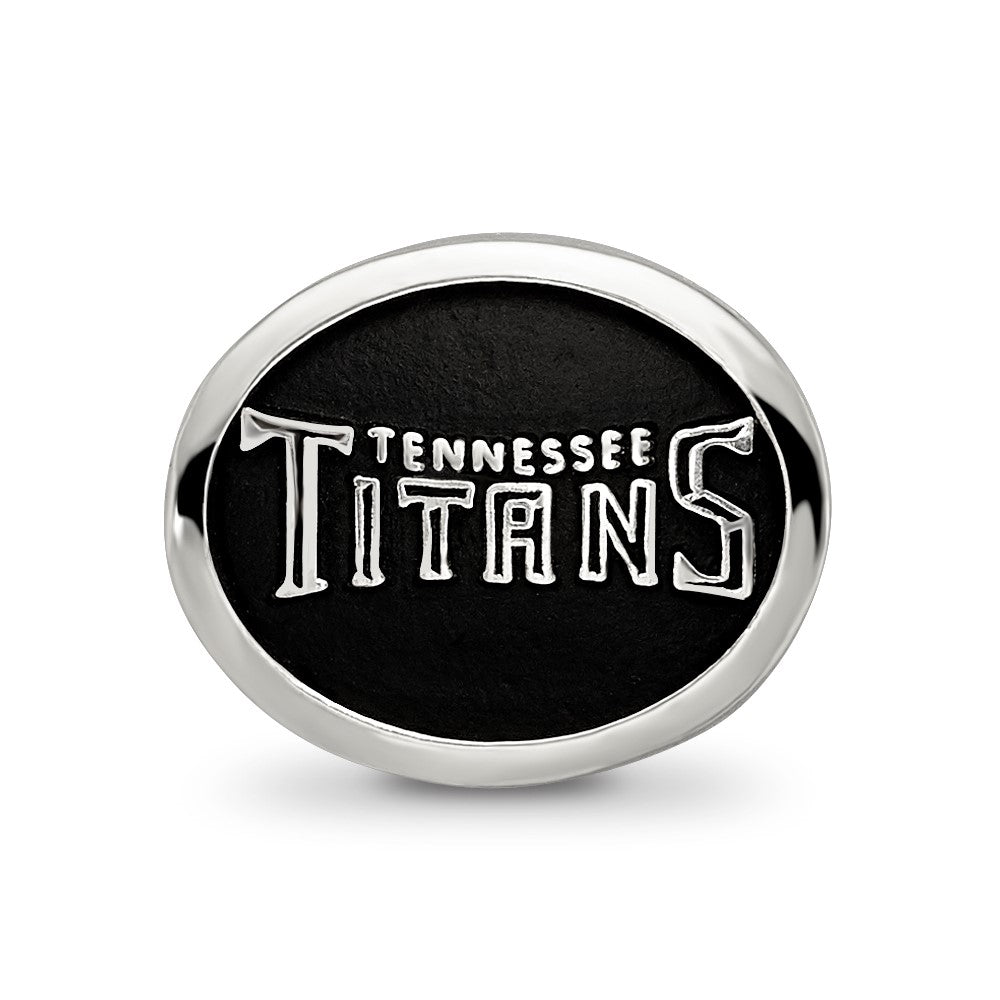 Sterling Silver Logoart Enameled Tennessee Titans Nfl Bead