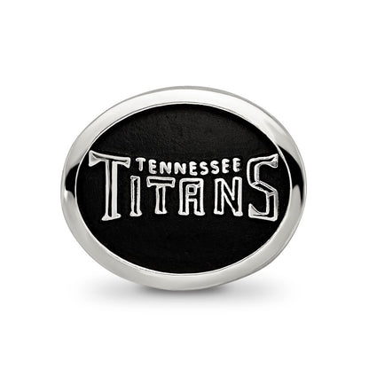 Sterling Silver Logoart Enameled Tennessee Titans Nfl Bead