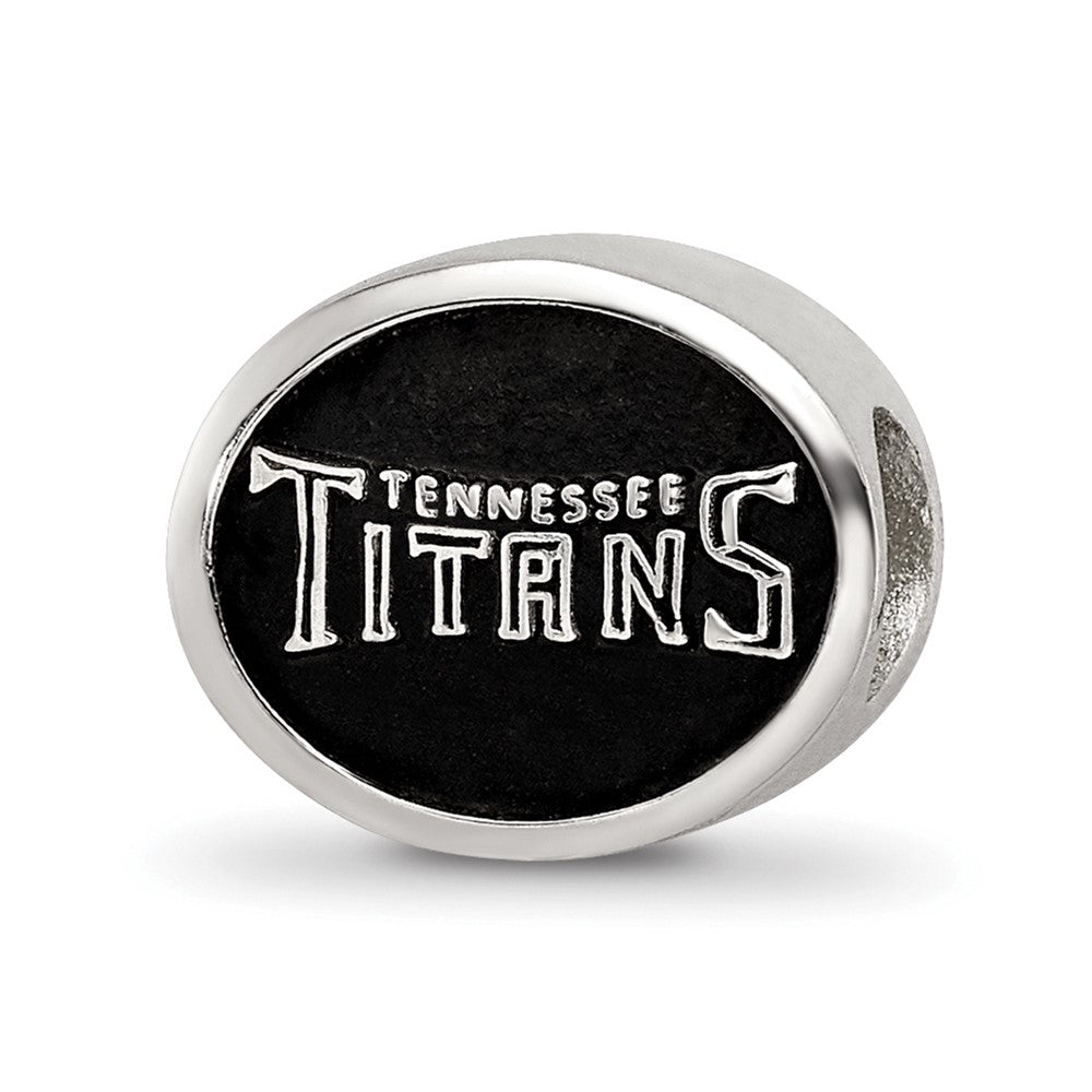 Sterling Silver Logoart Enameled Tennessee Titans Nfl Bead